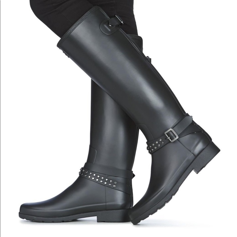 Hunter black Matte original tall boots